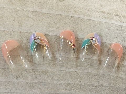 定額ネイルフラワー