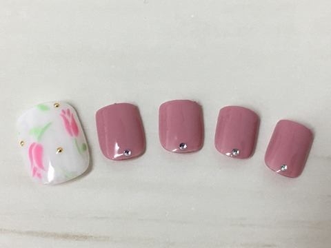 春フットネイル